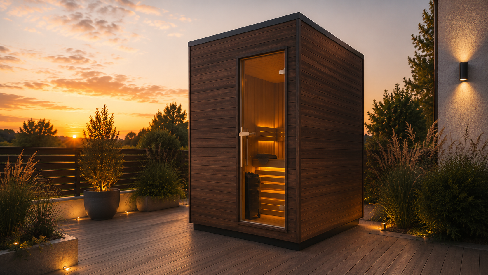 Nowoczesna sauna ogrodowa Harmony